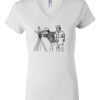 Women's Short Sleeve V-Neck T-Shirt Thumbnail